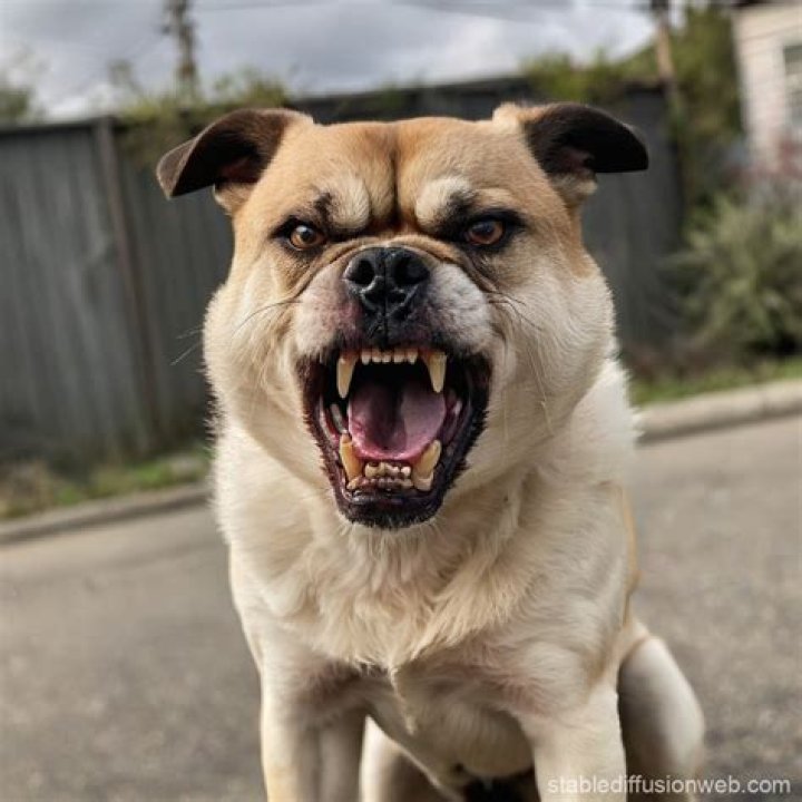 angry dog