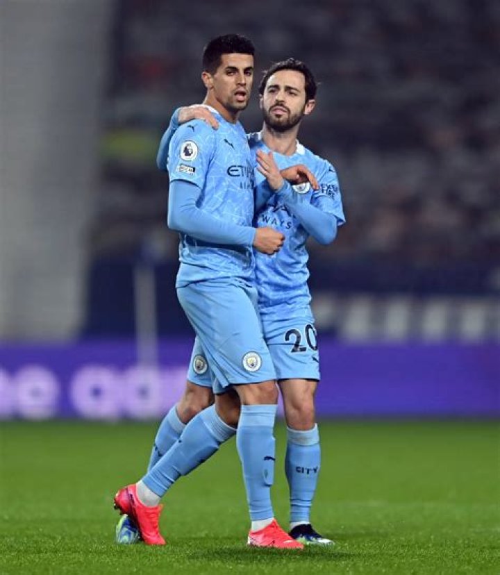 Bernardo Silva, Joao Cancelo, Manchester City, Ines Tomaz, Kyle Walker, Riyad Mahrez, Ruben Dias