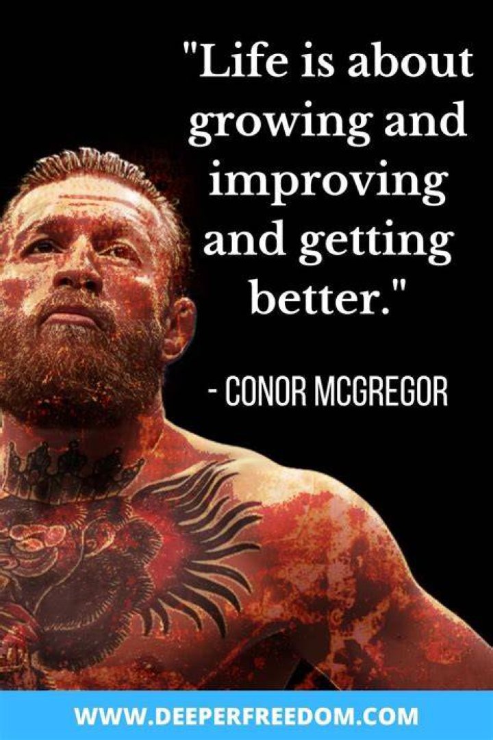 Conor Mcgregor quotes about life and attitude