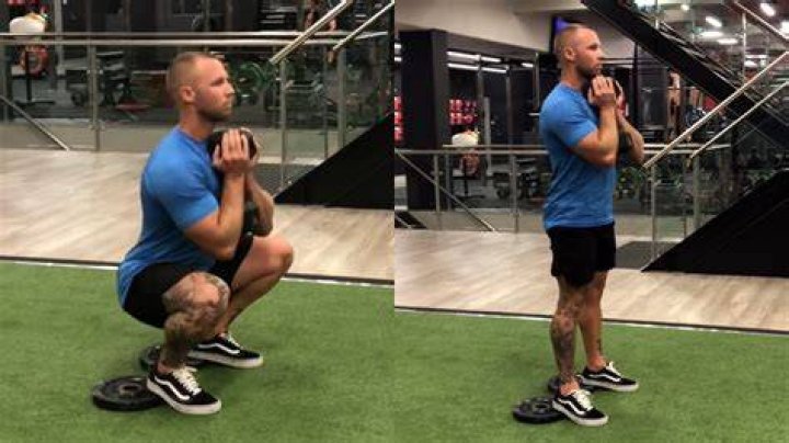 goblet cyclist squats goblet cyclist squats heels elevated