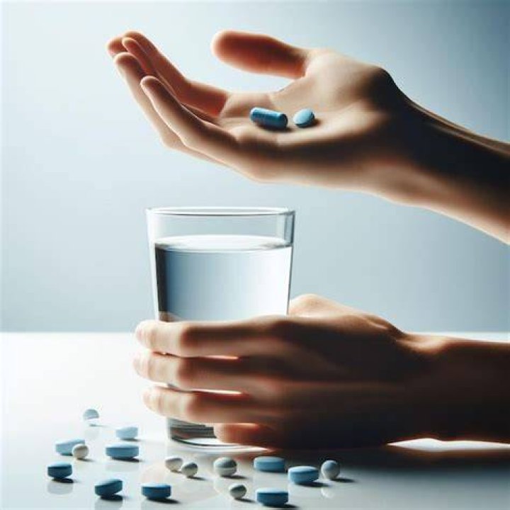 Hands moving pills into formation to spell stigma