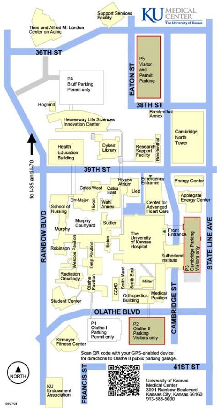 KUMC campus map for Midwest TME