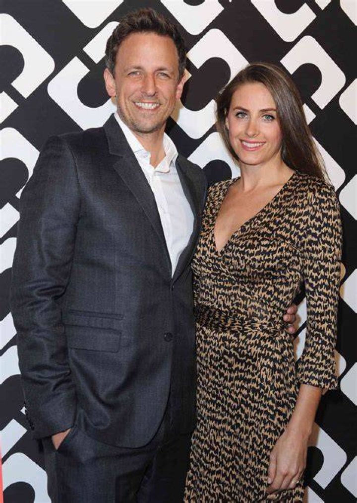 Seth Meyers and Alexi Ashe