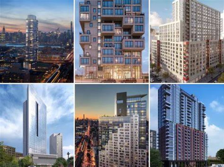 These newly constructed rental buildings offer sky-high views and luxurious amenity packages.