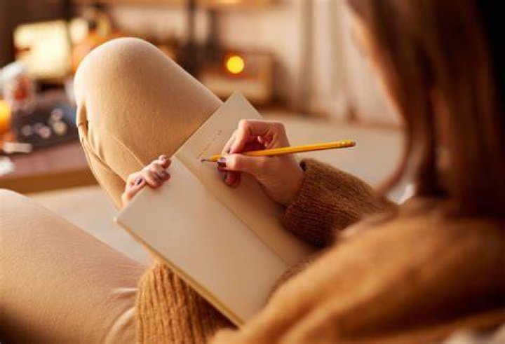woman journaling