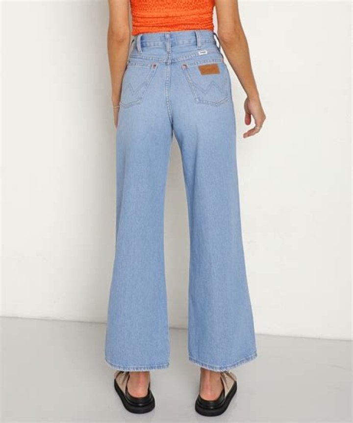 Wrangler 661 High Rise Wide Leg Jean, best non-stretch denim